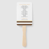 Éventail Élégante feuille d'érable, rayures programme maria (Dos)