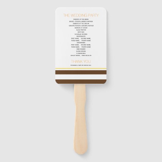 Éventail Élégante feuille d'érable, rayures programme maria (Dos)