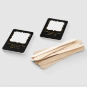 Éventail Elégante pagaie de vente noire (Non-assemblé)