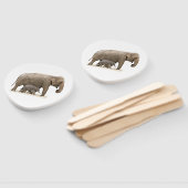Éventail Eléphant mère et bébé (Non-assemblé)