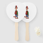 Éventail Elf Standing At Attention paddle hand fans (Devant et derrière)