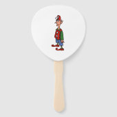 Éventail Elf Standing At Attention paddle hand fans (Dos)