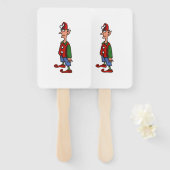Éventail Elf Standing At Attention rectangle hand fans (Devant et derrière)