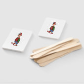 Éventail Elf Standing At Attention rectangle hand fans (Non-assemblé)