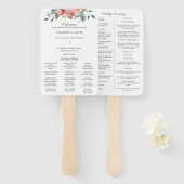 Éventail Elizabeth Catholic Wedding Programme avec Messe (Devant et derrière)