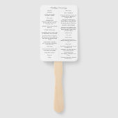 Éventail Elizabeth Catholic Wedding Programme avec Messe (Dos)