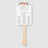 Éventail Elizabeth Catholic Wedding Programme avec Messe (Devant)