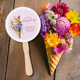 Éventail Elle a été ramassée Fête de mariage avec glace