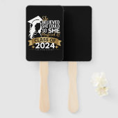 Éventail Elle Croyait Qu'Elle Pouvait Le Faire Pour La Maît (Devant et derrière)