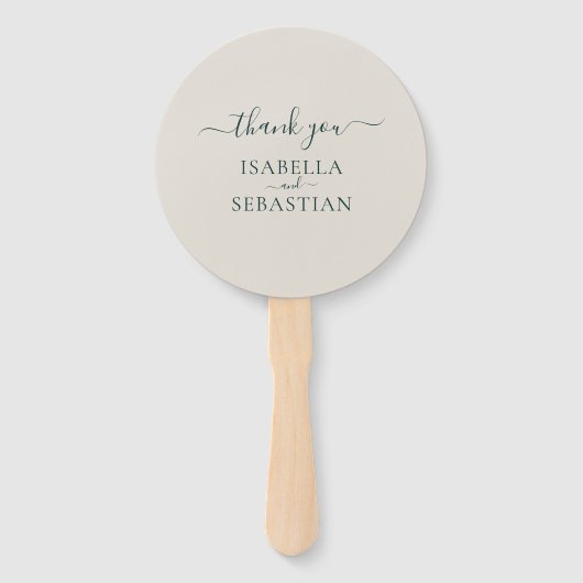 Éventail Emerald Blush Wedding (Dos)