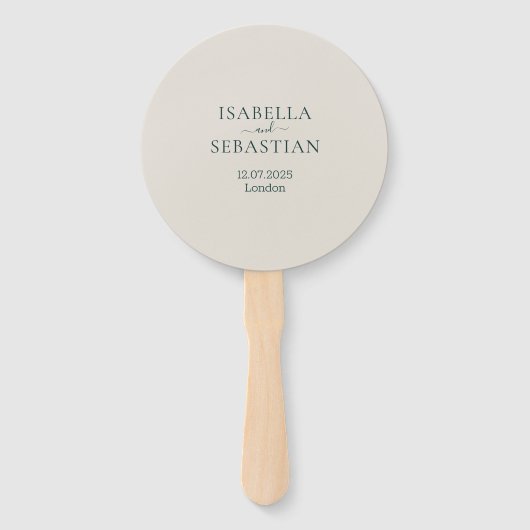 Éventail Emerald Blush Wedding (Devant)