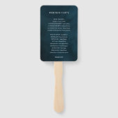 Éventail Emerald Green Botanical Élégants programmes de mar (Dos)