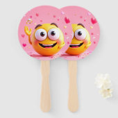 Éventail Emoji Engagé (Devant et derrière)