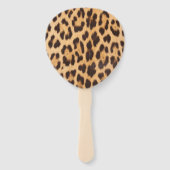Éventail empreinte de léopard de la fête de safari sauvage (Dos)