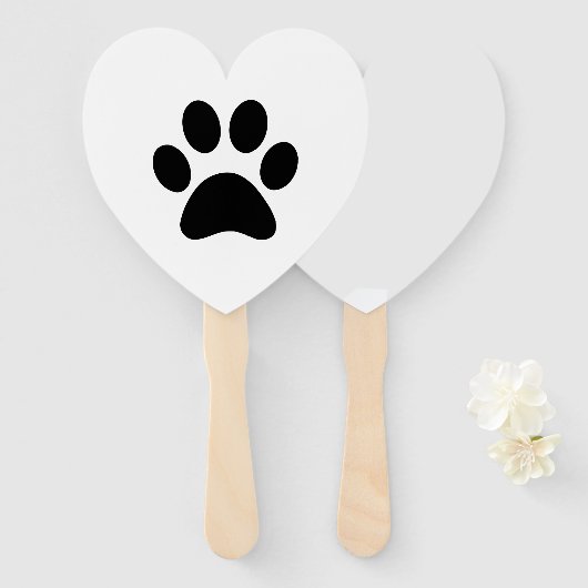 ÉVENTAIL EMPREINTE DE PATTE (Devant et derrière)