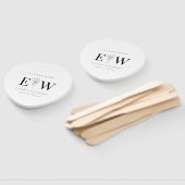 Éventail En Mémoire Amoureuse Mémorial Monogramme Moderne F (Non-assemblé)