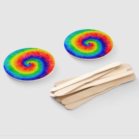 Éventail Encre d'alcool à Cravate arc-en-ciel (Non-assemblé)