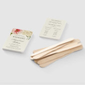 Éventail English Blooms Wedding Program (Non-assemblé)