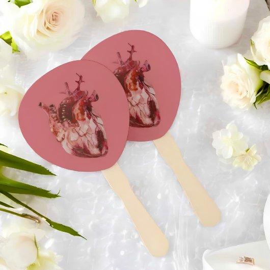 Éventail Ensemble de coeurs de fans