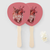 Éventail Ensemble de coeurs de fans (Devant et derrière)