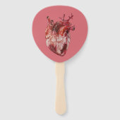 Éventail Ensemble de coeurs de fans (Dos)