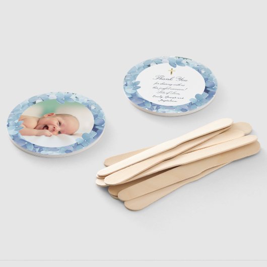 Éventail ensemble de dix hydrangea cadre Baptême (Non-assemblé)