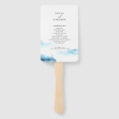 Éventail Ensemble de fans pour Mariage moderne. (Dos)