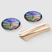 Éventail Ensemble de libellules en verre tendu (Non-assemblé)