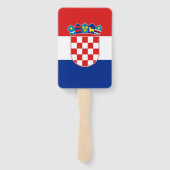 Éventail Ensemble de ventilateur à main avec drapeau de Cro (Dos)