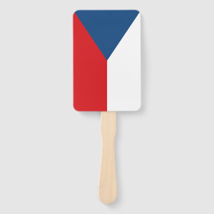 Éventail Ensemble de ventilateur à main avec drapeau de Cze