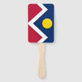 Éventail Ensemble de ventilateur à main avec drapeau de Den (Devant)