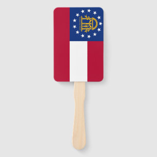 Éventail Ensemble de ventilateur à main avec drapeau de Géo