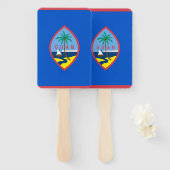 Éventail Ensemble de ventilateur à main avec drapeau de Gua (Devant et derrière)