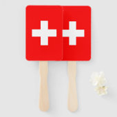 Éventail Ensemble de ventilateur à main avec drapeau de la  (Devant et derrière)