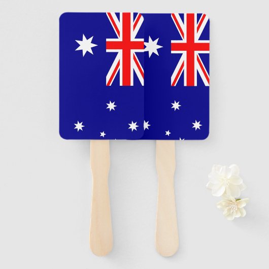 Éventail Ensemble de ventilateur à main avec drapeau de l'A (Devant et derrière)