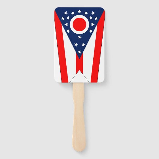 Éventail Ensemble de ventilateur à main avec drapeau de l'É (Dos)