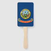 Éventail Ensemble de ventilateur à main avec drapeau de l'É (Dos)