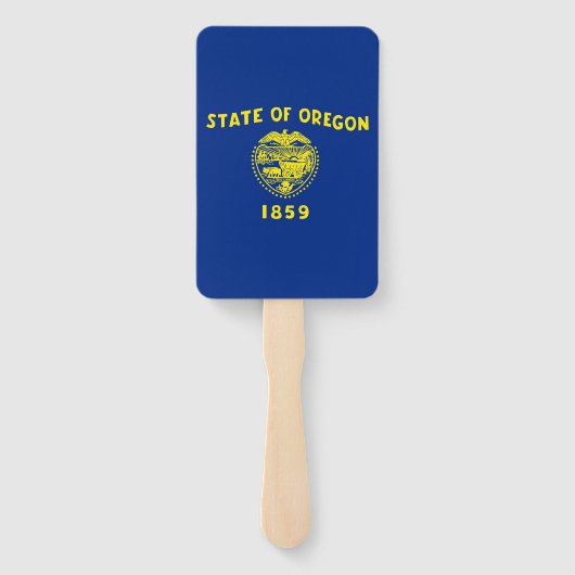 Éventail Ensemble de ventilateur à main avec drapeau de l'É (Dos)