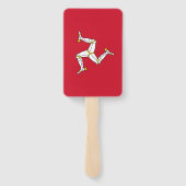 Éventail Ensemble de ventilateur à main avec drapeau de l'î (Dos)