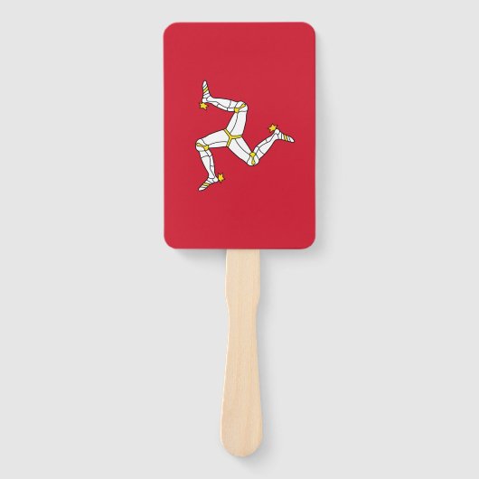 Éventail Ensemble de ventilateur à main avec drapeau de l'î (Devant)