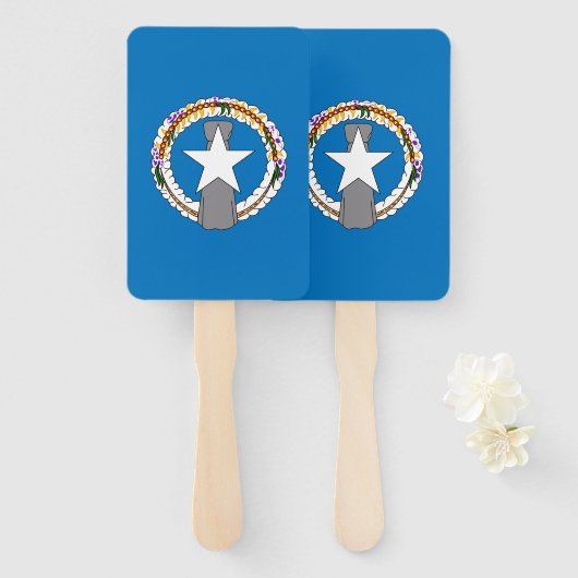 Éventail Ensemble de ventilateur à main avec drapeau de Mar (Devant et derrière)