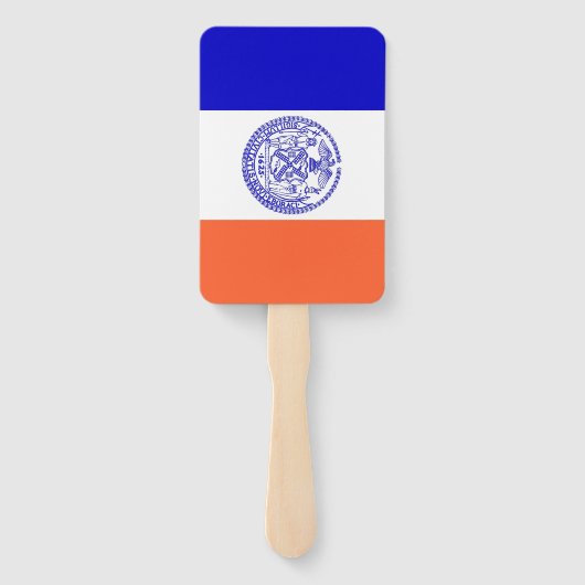 Éventail Ensemble de ventilateur à main avec drapeau de New (Dos)