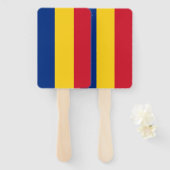 Éventail Ensemble de ventilateur à main avec drapeau de Rou (Devant et derrière)