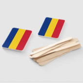 Éventail Ensemble de ventilateur à main avec drapeau de Rou (Non-assemblé)