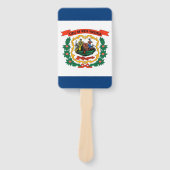 Éventail Ensemble de ventilateur à main avec drapeau de Vir (Devant)