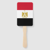 Éventail Ensemble de ventilateur à main avec drapeau d'Egyp (Dos)
