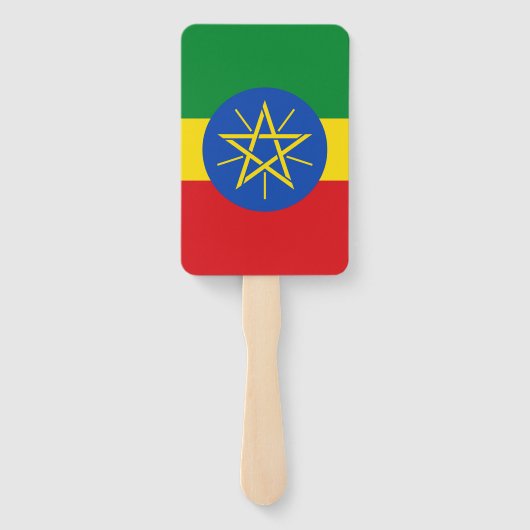 Éventail Ensemble de ventilateur à main avec drapeau d'Éthi (Dos)