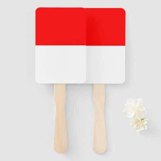 Éventail Ensemble de ventilateur à main avec drapeau d'Indo (Devant et derrière)