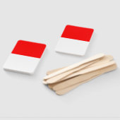 Éventail Ensemble de ventilateur à main avec drapeau d'Indo (Non-assemblé)