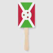 Éventail Ensemble de ventilateur à main avec drapeau du Bur (Dos)